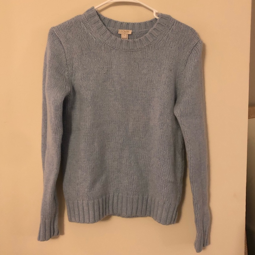 Jcrew Crew Neck Sweater in Light Blue